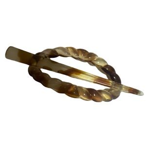 Vintage 1970’s French Hair Accessory, Tortoiseshell Colored, Deadstock